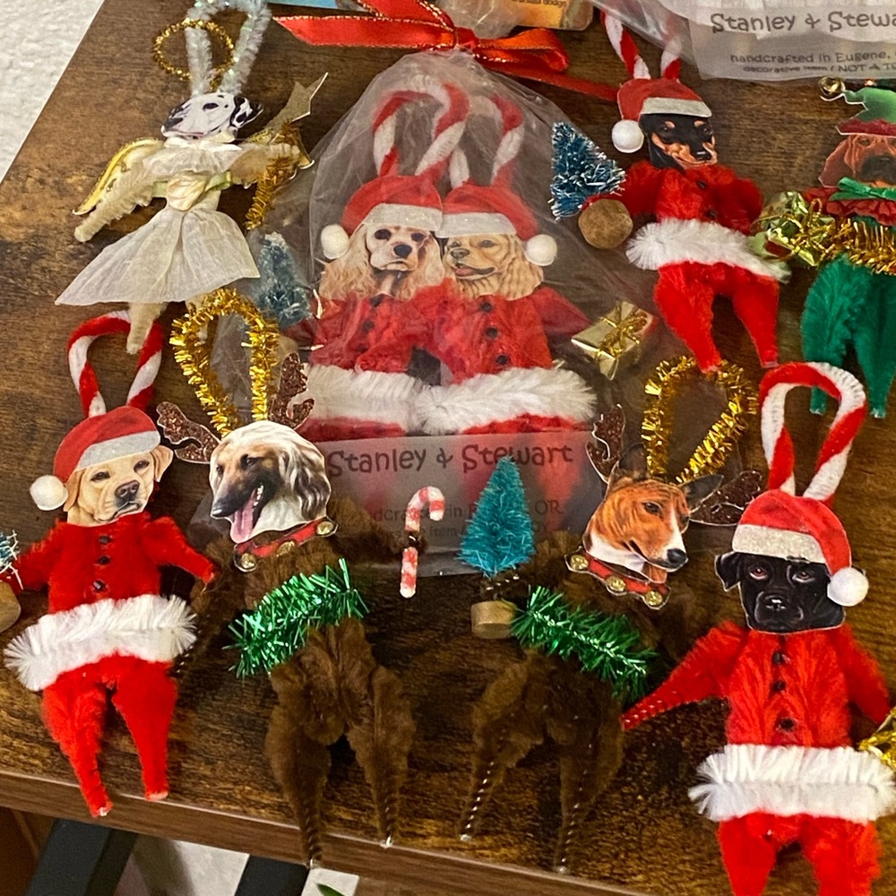 Dogs of Xmas Ornaments